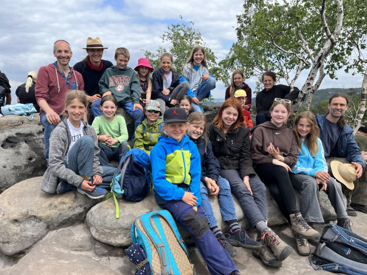 Gruppenfoto Kletterfahrt